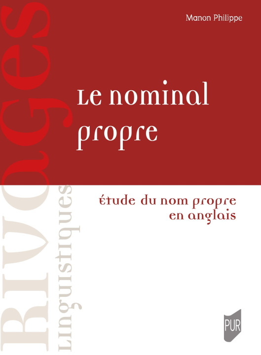 Kniha Le nominal propre Philippe