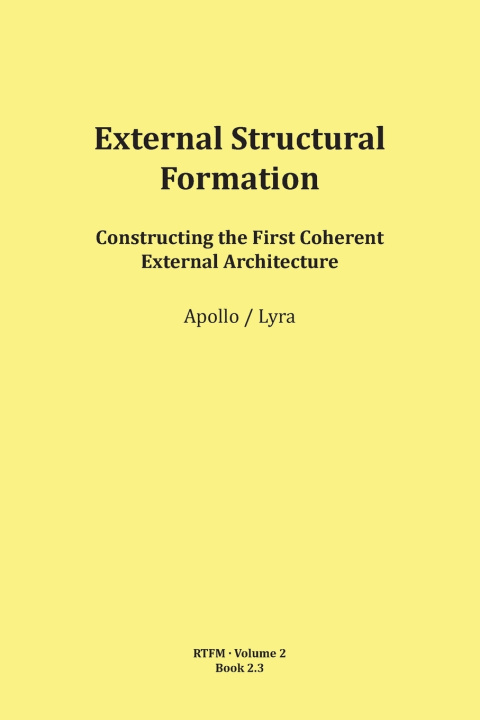 Kniha External Structural Formation Mario Schipflinger