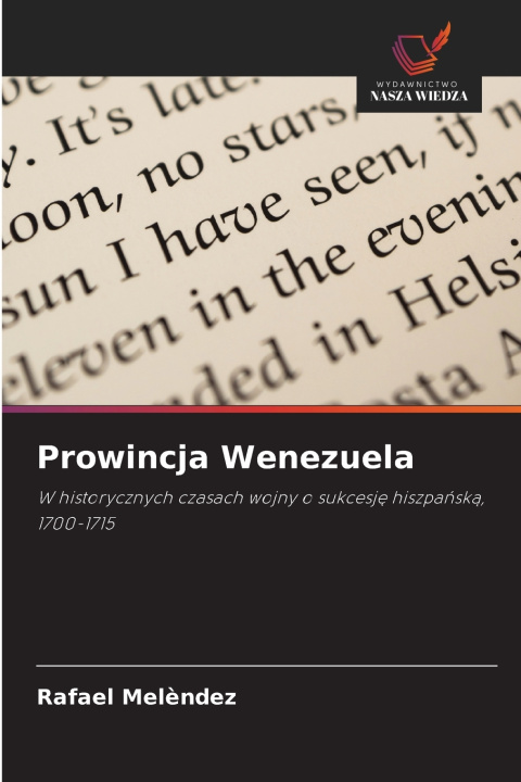 Kniha Prowincja Wenezuela Rafael Melèndez