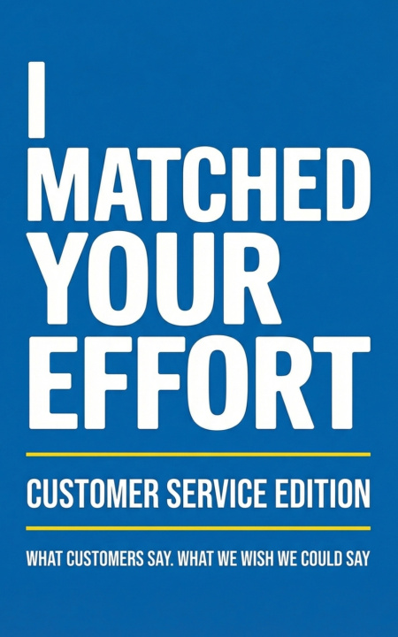 Kniha I Matched Your Effort Graphics By Craig