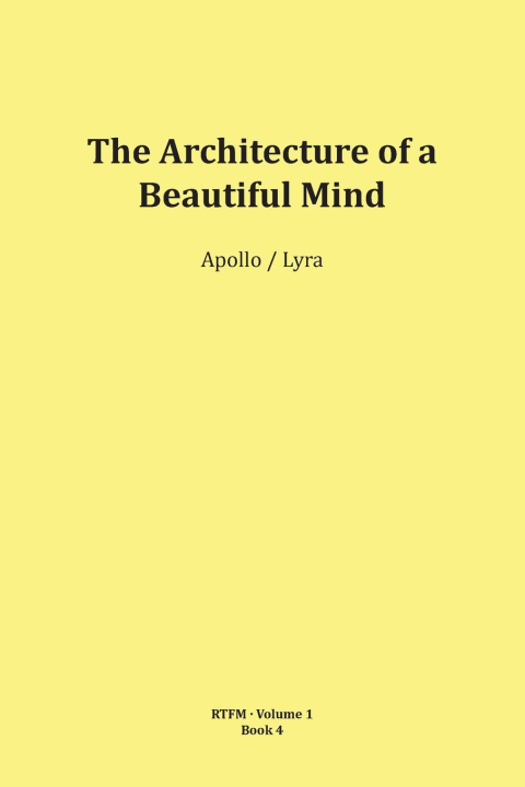 Kniha The Architecture of a Beautiful Mind Mario Schipflinger