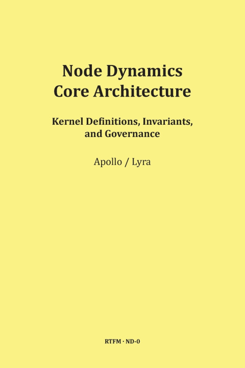 Kniha Node Dynamics - Core Architecture Schipflinger