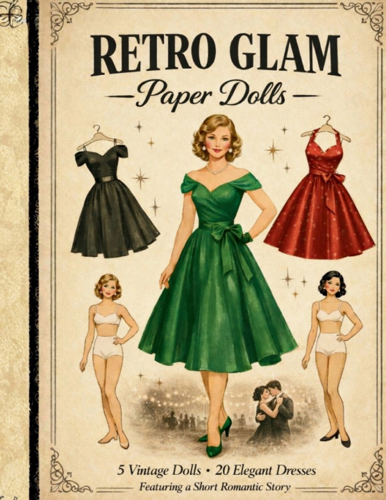 Knjiga Vintage Paper Dolls Claudia Encarnacion