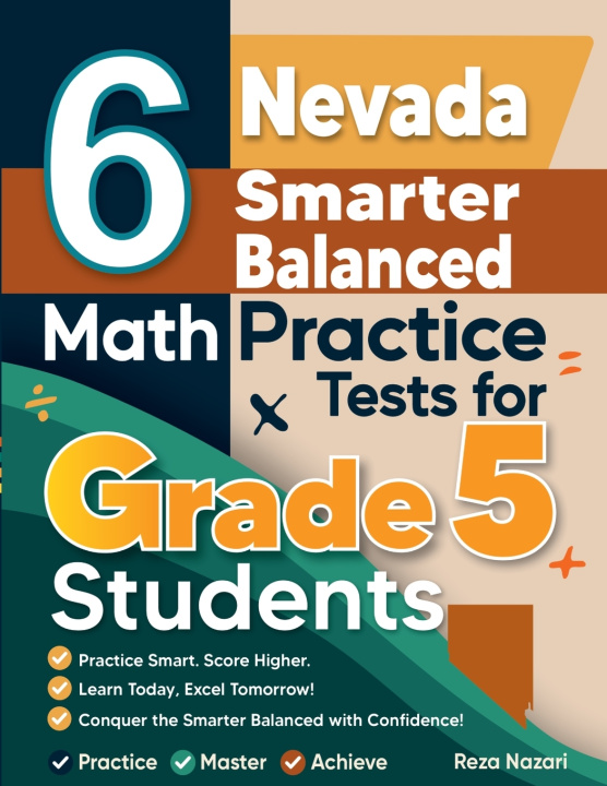 Kniha 6 Nevada Smarter Balanced Grade 5 Math Practice Tests Reza Nazari