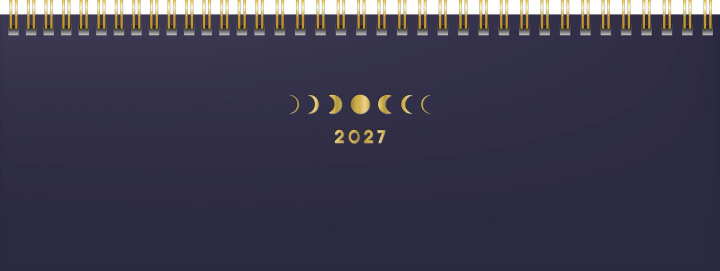Kalendář/Diář Querterminbuch Premium Young Line 2027 Moon, 297×105 mm, Papier 
