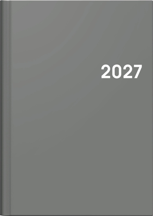 Kalendář/Diář Buchkalender Mod. 796 2027, A5, Kunststoff, grau 