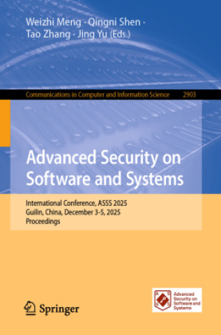 Book Advanced Security on Software and Systems Weizhi Meng