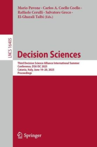 Könyv Decision Sciences Mario Pavone
