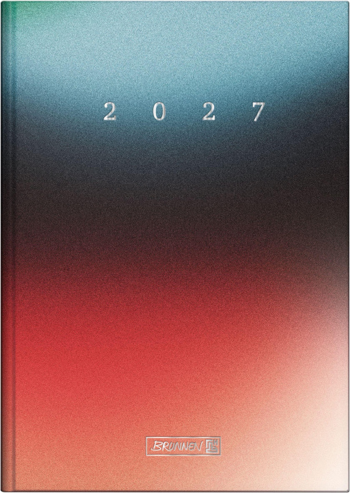 Libro BRUNNEN 1079512017 Buchkalender Mod. 795 2027 "Redblue" A5, Papier 