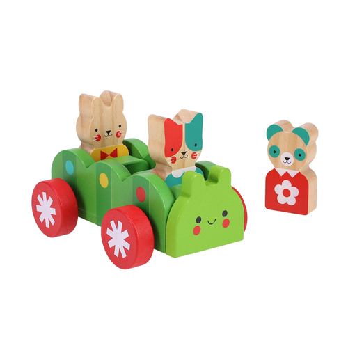 Játék Bug Bus Wooden Play Set Petit Collage