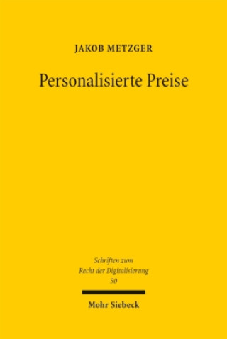 Kniha Personalisierte Preise Jakob Metzger
