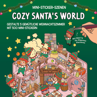 Buch Mini-Sticker-Szenen - Cozy Santa's World Alain Boyer