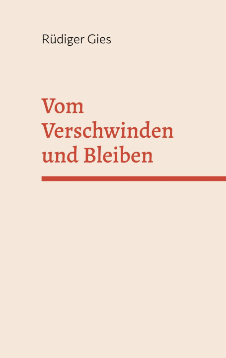 Knjiga Vom Verschwinden und Bleiben 
