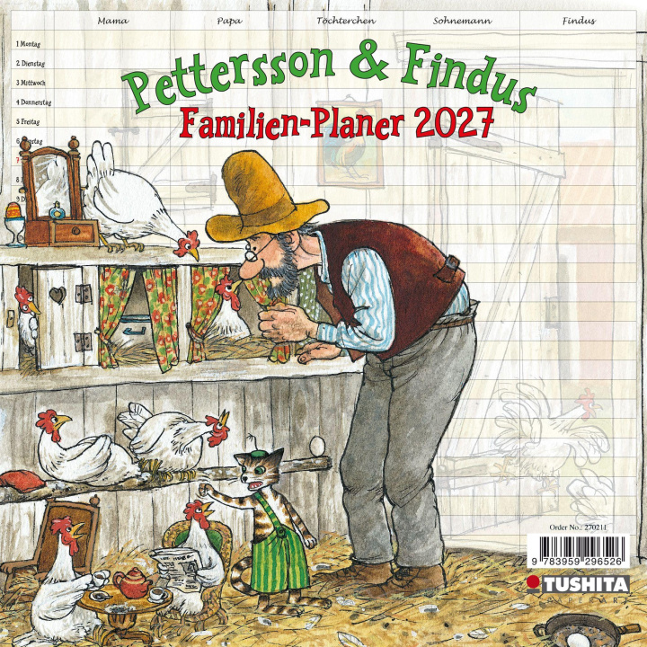 Kalendár/Diár Pettersson & Findus - Familien Planer 2027 