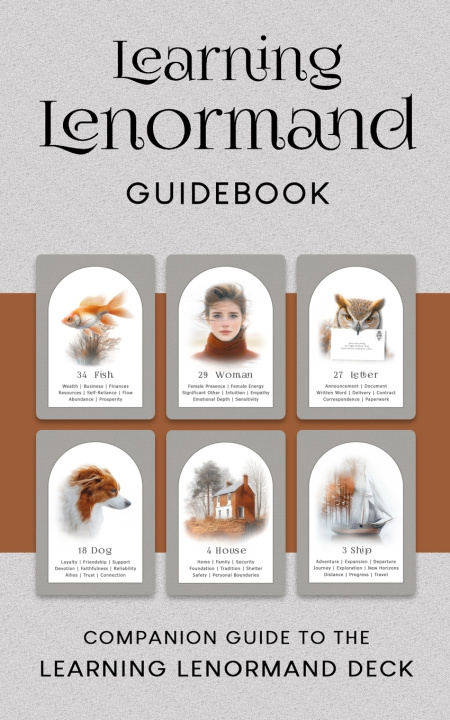Kniha Learning Lenormand Guidebook Tuxedo Graphics