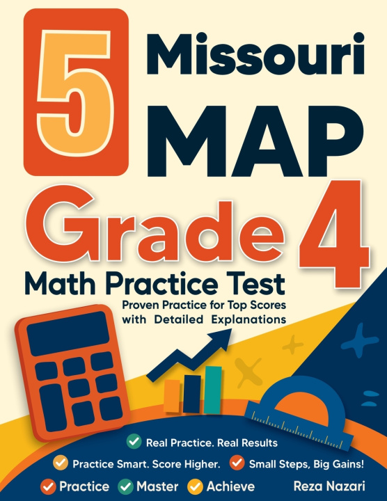 Kniha 5 Missouri MAP Grade 4 Math Practice Tests Reza Nazari