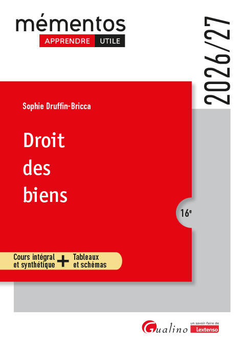 Buch Droit des biens Druffin-Bricca