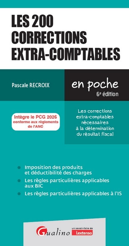 Buch Les 200 corrections extra-comptables Recroix