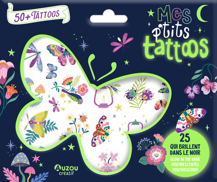 Papírenské zboží Mes p'tits tattoos - Nuit enchantée 
