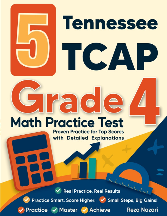 Kniha 5 Tennessee TCAP Grade 4 Math Practice Tests Reza Nazari