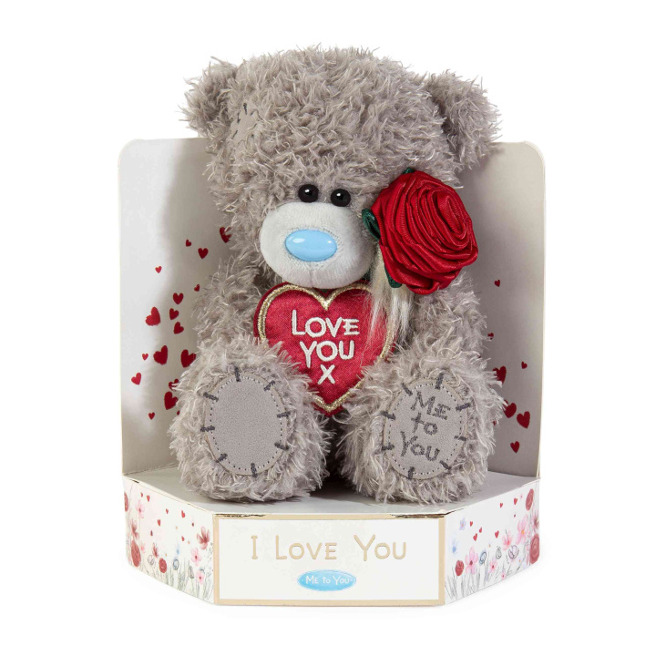 Knjiga Miś Love You x z różą 18cm 