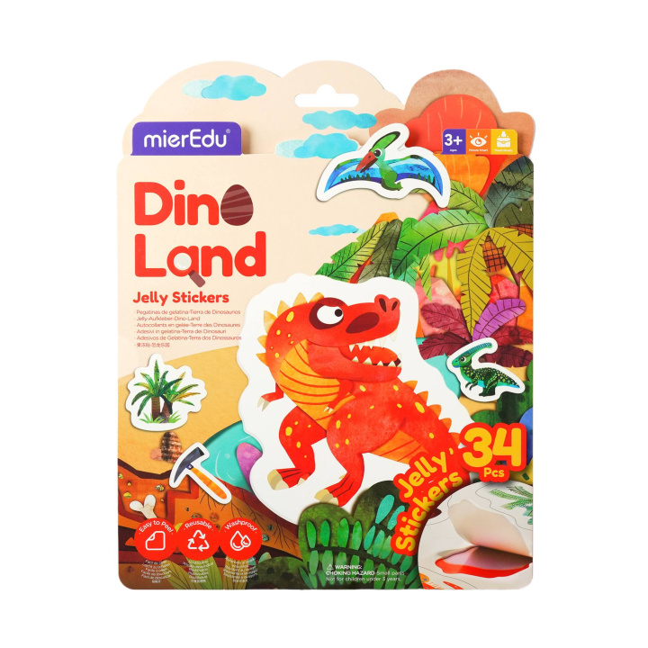 Knjiga Naklejki żelki Dinozaury 