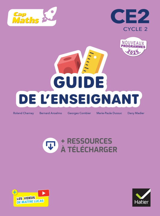 Carte Cap Maths CE2 - Ed. 2026 - Guide de l'enseignant Roland Charnay