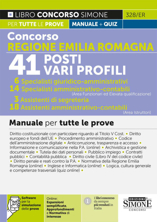 Kniha Concorso Regione Emilia Romagna. 41 posti vari profili. 14 specialisti amministrativo-contabile (Area funzionari ed elevata qualificazione) - 3 assist 