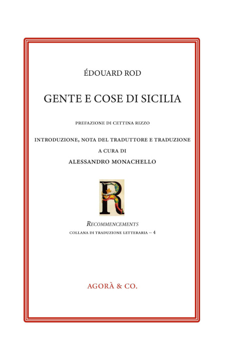 Knjiga Gente e cose di Sicilia. Ediz. italiana e francese Édouard Rod