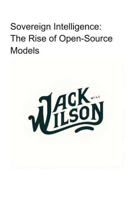 Boek Sovereign Intelligence Jack Wilson