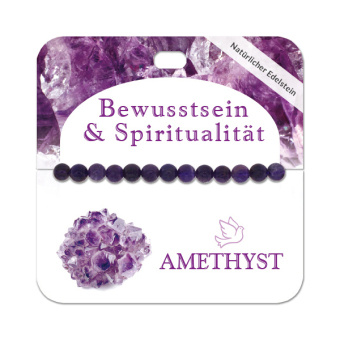 Hra/Hračka Amethyst 6 mm Kugelarmband 