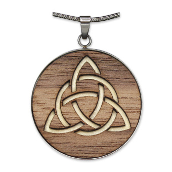 Hra/Hračka Holzschmuck "Waldzeichen" Triqueta 