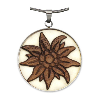 Hra/Hračka Holzschmuck "Waldzeichen" Edelweiss 