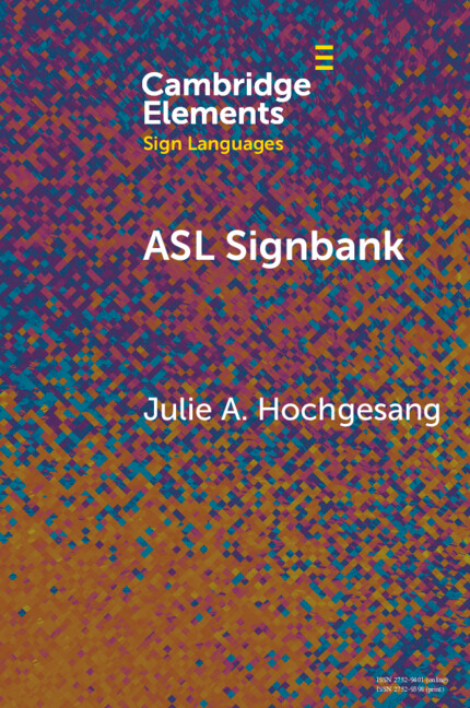 Knjiga ASL Signbank Julie A. Hochgesang