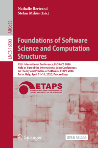 Kniha Foundations of Software Science and Computation Structures Nathalie Bertrand