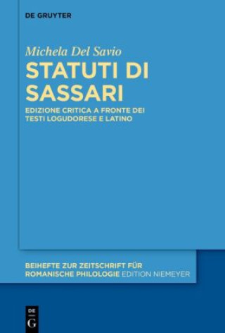 Kniha Statuti di Sassari Michela Del Savio