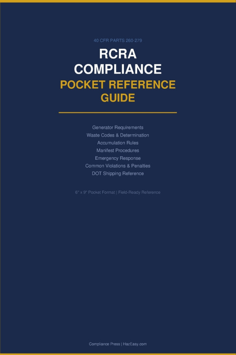 Kniha RCRA Compliance Pocket Reference Guide Compliance Press