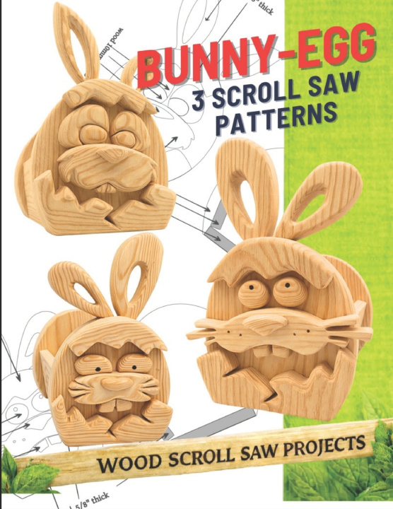 Kniha Bunny Egg Scroll Saw Patterns Woodart513 JM