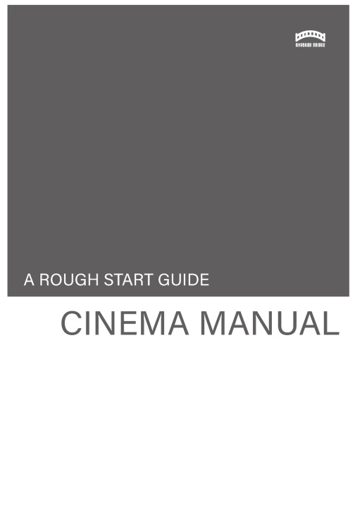Kniha The Rough Start Guide Cinema Manual Whitley