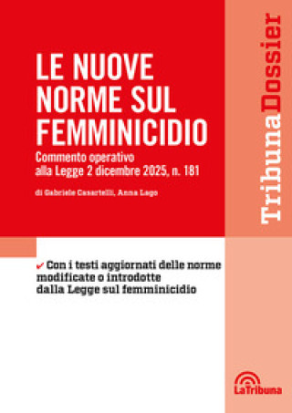 Knjiga nuove norme sul femminicidio Gabriele Casartelli