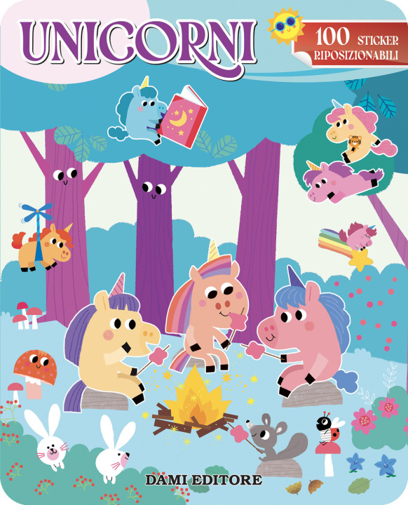Kniha Unicorni. Sticker 