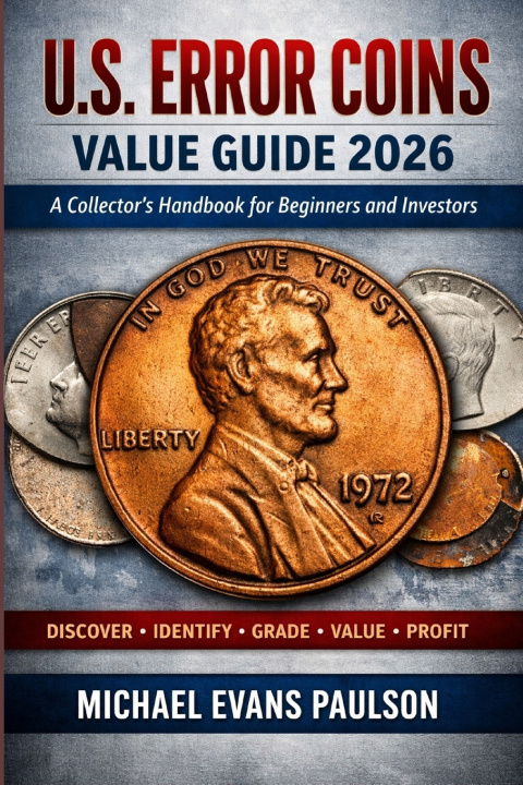 Kniha U.S. Error Coins Value Guide 2026 Michael Evans Paulson