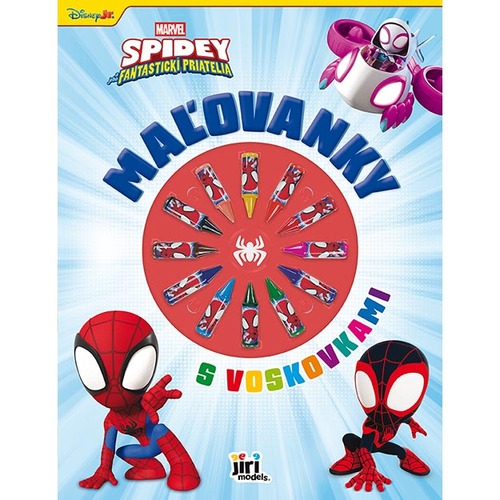 Knjiga Maľovanky s voskovkami Spidey 