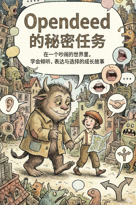 Kniha Opendeed 的秘密任务：在嘈杂世界中倾听、表达与选择的故事 Jason Yi Liu
