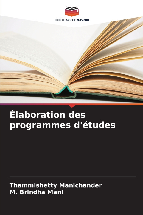Kniha Élaboration des programmes d'études Thammishetty Manichander