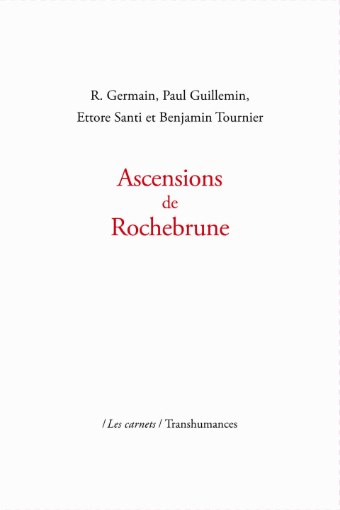 Kniha Ascensions de Rochebrune Germain