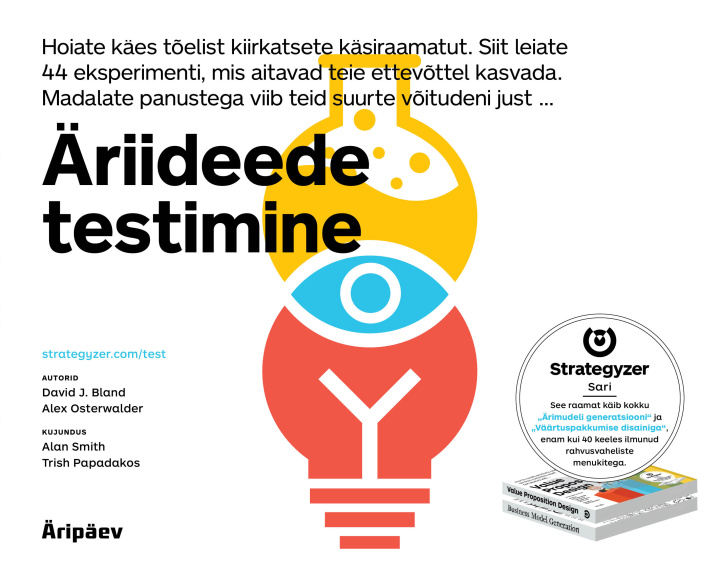 Knjiga Äriideede testimine Alexander osterwalder