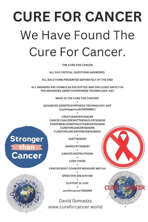 Buch Cure For Cancer David Gomadza