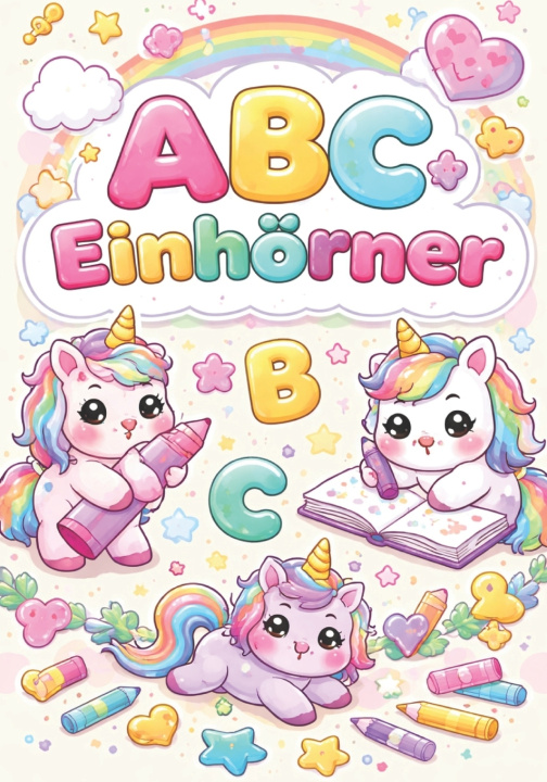Kniha ABC Einhörner JJ Colours