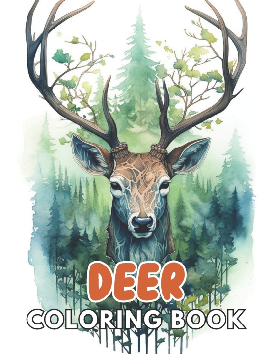 Книга Deer Coloring Book Bailey Sipes